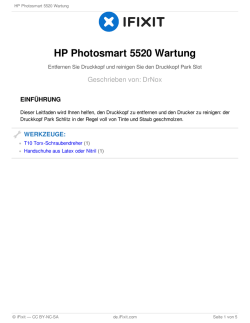 HP Photosmart 5520 Wartung