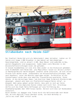 Straßenbahn nach Heide-Süd?