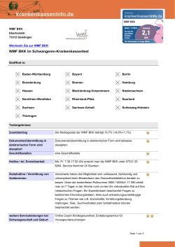 Ergebnis als PDF - Krankenkasseninfo.de