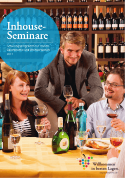 Seminare - Deutsches Weininstitut