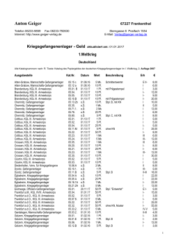 Das deutsche Großnotgeld 1918-21 aktualisiert am - Geiger