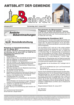 Amtsblatt vom 05.01.2017
