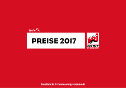 ENERGY Bremen Preisliste