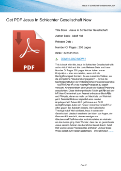 Jesus In Schlechter Gesellschaft