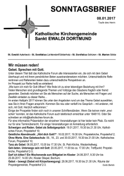 Sonntagsbrief - St. Ewaldi Dortmund