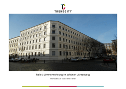 helle 3 Zimmerwohnung im sch&ouml;nen Lichtenberg