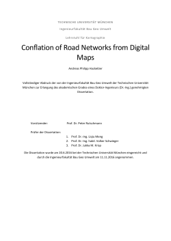 Conflation of Road Networks from Digital Maps