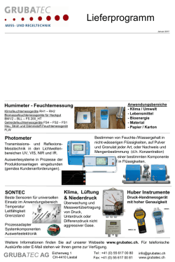 Grubatec Lieferprogramm