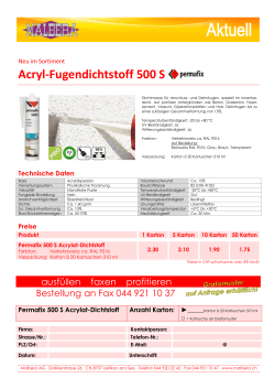 Acryl-Fugendichtstoff 500 S