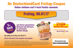 Ihr DeutschlandCard Freitag-Coupon