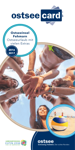 ostseecard-Broschüre 2016