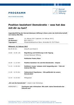 Programm PDF - Konrad-Adenauer