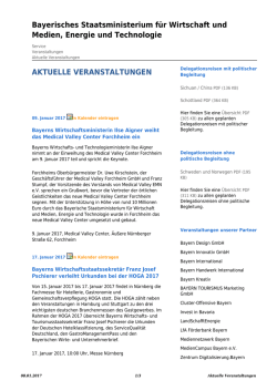Aktuelle Veranstaltungen - Bayerisches Staatsministerium für