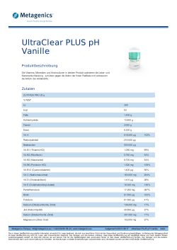UltraClear PLUS pH Vanille