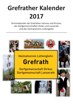 Grefrather Kalender 2017
