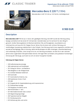 Mercedes-Benz E 220 T (1994) 8 900 EUR