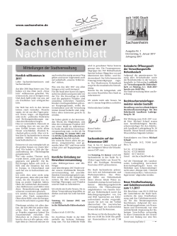Sachsenheimer Nachrichtenblatt