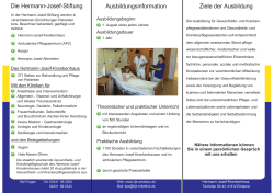 Flyer - Hermann-Josef-Krankenhaus Erkelenz