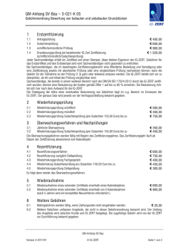 Jahr 2017 / Geb&uuml;hrenordnung Bau Wertermittlung B1 - IQ-Zert