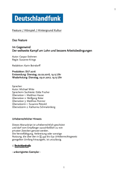 Der weltweite Kampf um Lohn und bessere