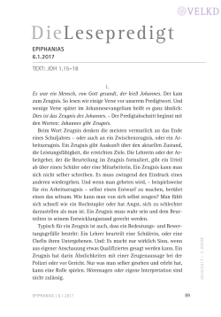 DieLesepredigt