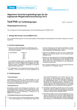 Tarif PVZ