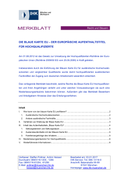 Merkblatt Recht und Steuern - IHK München und Oberbayern