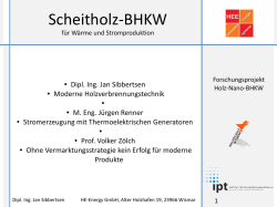 Scheitholz-BHKW