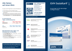 GVH Sozialtarif 2017