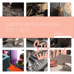 EGGER Kollektion Dekorativ 2017-2019 Flyer