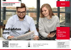 Mediadaten 2017 - Ludwigsburger Kreiszeitung