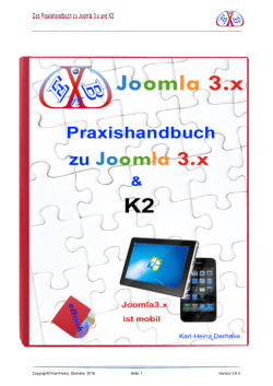 Leseprobe Joomla 3.x und K2 Praxishandbuch - EasyBay-Web