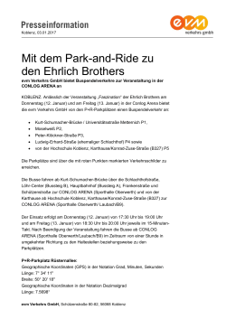 Mit dem Park-and-Ride zu den Ehrlich Brothers