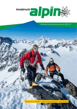 Innsbruck Alpin Heft 1 2017 - &Ouml;sterreichischer Alpenverein