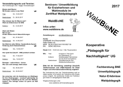 Flyer - WaldBieNE