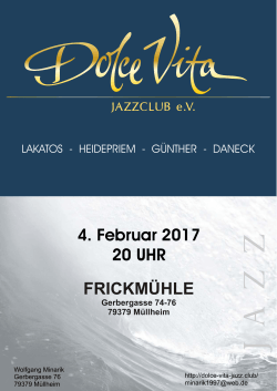 Info - Dolce Vita Jazzclub