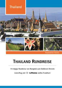 thailand rundreise