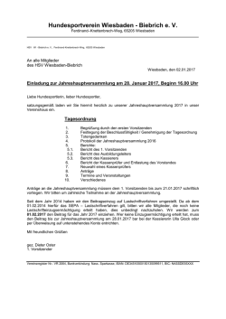 Hundesportverein Wiesbaden - Biebrich e. V.