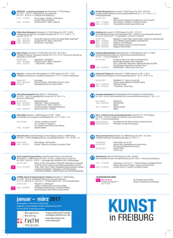 januar – märz 2017 - Kunst in Freiburg