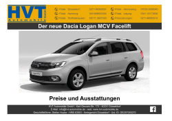 Logan MCV Facelift - HVT Automobile GmbH