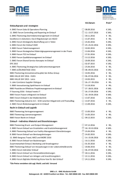 VA-Datum Preis* Einkaufspraxis und