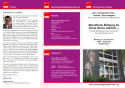 Berufliche Bildung im Kreis Kleve stärken - SPD