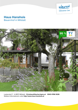 Haus Hanshois in Millstatt