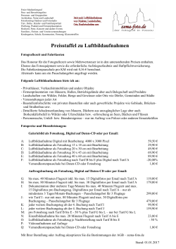 Preisstaffel Luftibildaufnhamen - zema