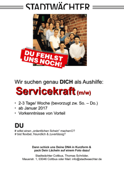 Servicekraft(m/w)