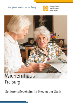 Broschüre Wichernhaus 2017