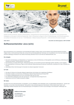 Softwareentwickler Java Job in Berlin