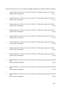 Dieses Dokument datiert vom 04. Januar 2017 und beinhaltet die