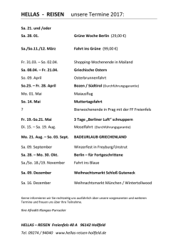 Vorschau 2017 - Hellas-Reisen