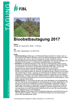 FiBL Kursausschreibung